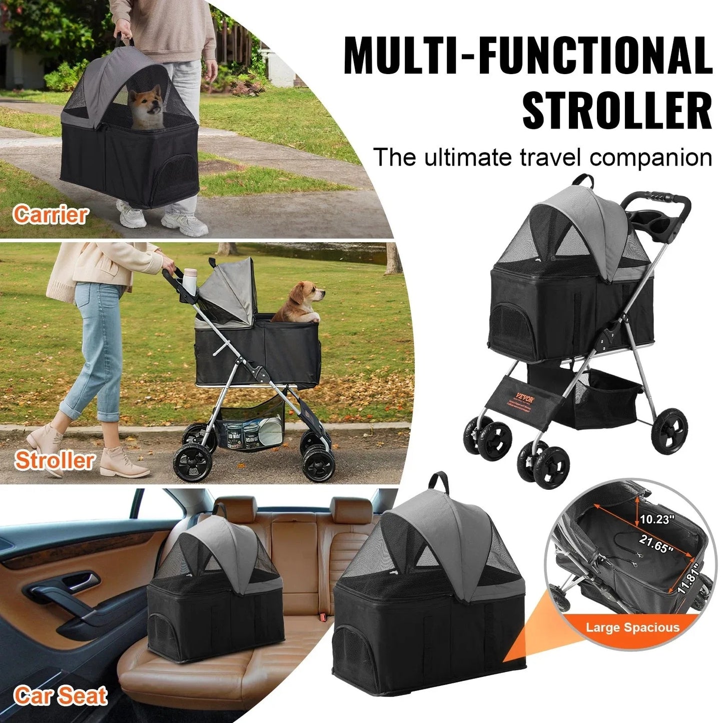 Rotating Pet Stroller