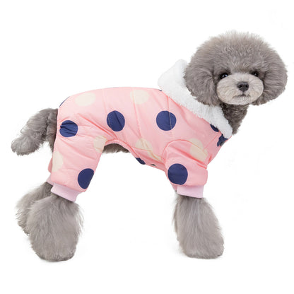 Polka Dot Coat Pet Cloth for Dogs